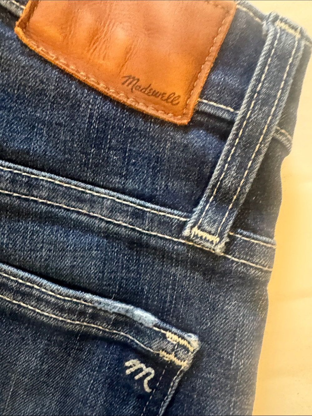 Madewell Straight-Leg Jeans in Dark Blue Denim - Picture 2 of 11